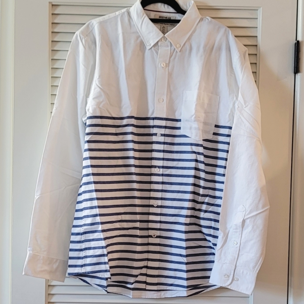 Goodthreads- (NWOT)  Men's Cotton Standard-Fit Long-Sleeve Oxford Shirt